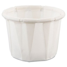 SOLO SCC050 Paper Portion Cups .5oz White 250/Bag 20 Bags/Carton