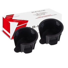 RLB-HILON 2PCS Central Console Cup Holder Insert Compatible with Land Rover Range Rover/Range Rover Sport / LR3 / LR4 LR021330 Black