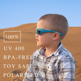 ActiveSol Kids Sport Sunglasses | Girls & Boys | UV 400 | Polarised | Indestructible - Made from Flexible Rubber | 5-10 Years | Sun Protection for Children