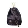 PLEAVIT Coin Purse Leather Men's Wallet with Drawstring Pouch and