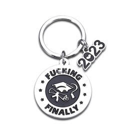 2023 Graduation Gifts for Him Her Funny High School College Graduation Gifts Keychain for Boys Girls Nurse Law School Students Senior Graduate Gifts for Best Friends Master PhD Degree Son Daughter