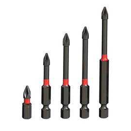 Kicttule H2 High Magnetic Screwdriver Drill Bit Set, 6-Piece Anti-Slip Impact Resistant Hex Shank Bits for Precision Drilling & Fastening