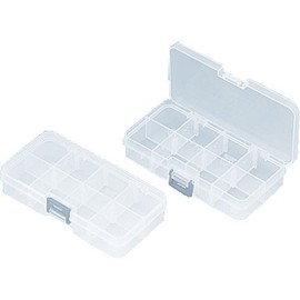 リングスター ポケットケース クリア L140×W75×H27mm 仕切板5枚付 PC-141