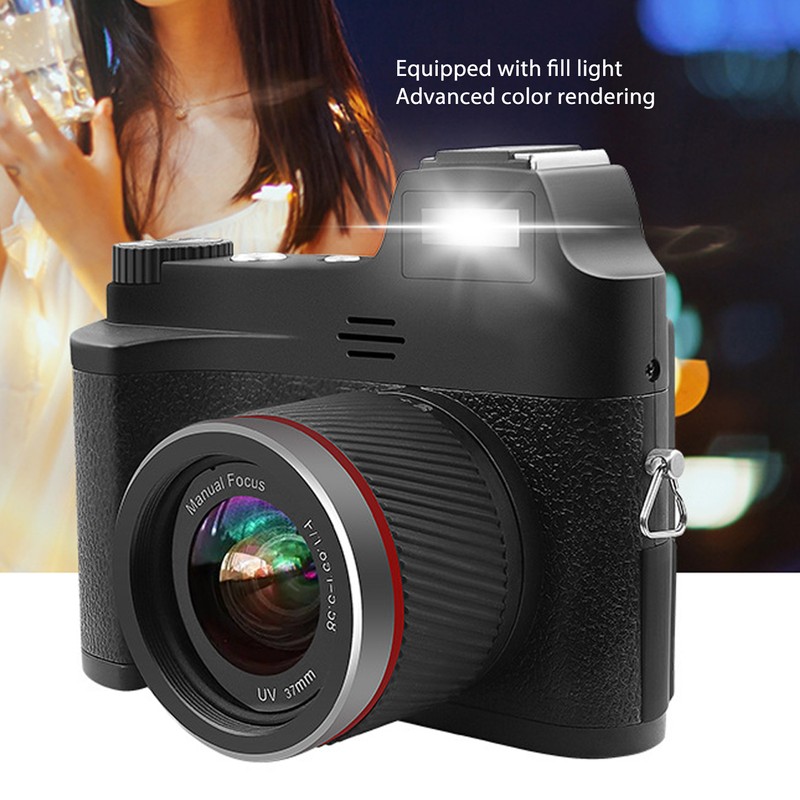 4K Digital Camera 48MP Manual Focusing Retro Anti Slip Pattern