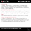 Taylor ClearVu Rain and Sprinkler Gauge, Measure and Monitor Precipitation,