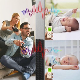 HERTBER 24 Pack Sound Proof Foam Panels for Walls, 12 x 12 x 2 Inches Acoustic Panels, Acoustic Foam Panels, Flame Retardant Sound Panels for Recording Studio, Home, Office