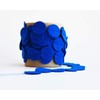 Nakpunar 50 pcs 1.5 inches Royal Blue Felt Circles -
