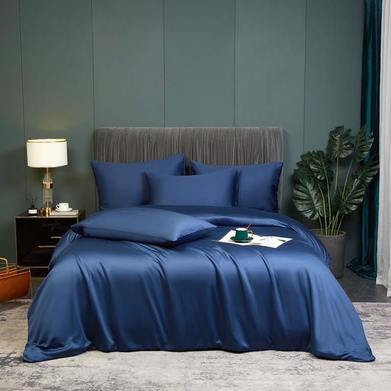 Luofanfei Cooling Summer Bed Linen 135 x 200 cm Dark