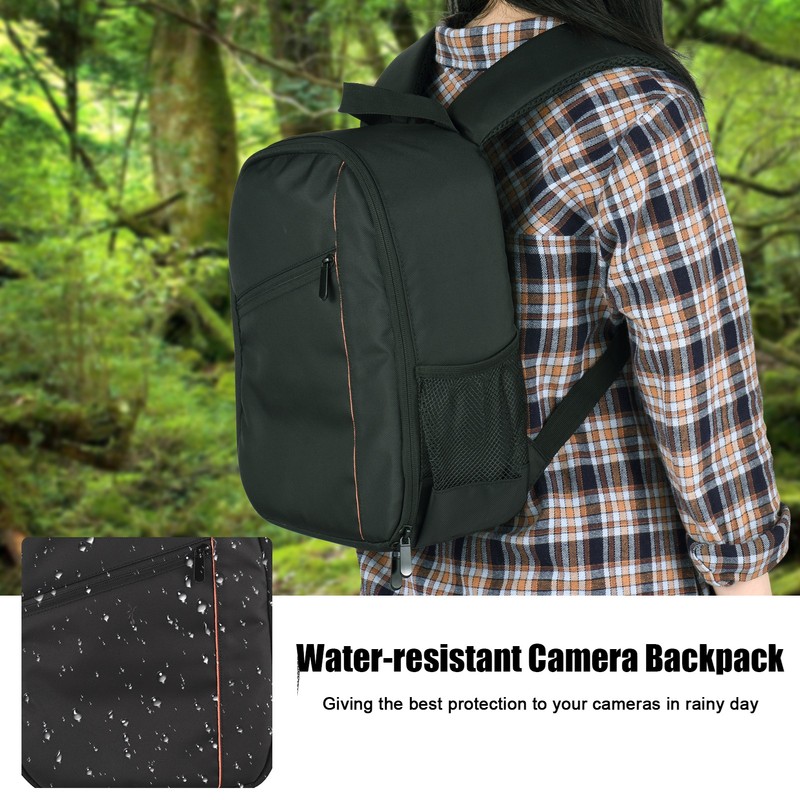Small Camera Backpack Outdoor Camera Bag Water-resistant Shock-proof Camera Case