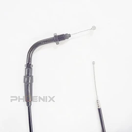 PHOENIX Monkey Axle Wire Cable, Long, 3.9 inches (10 cm), 31.9 inches (810 mm), Black, Stainless Mesh, AB27, Gorilla, 50, Black, Motorcycle