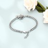 Imrsanl Rose Flower Women's Link Urn Bracelet for Ashes Stainless
