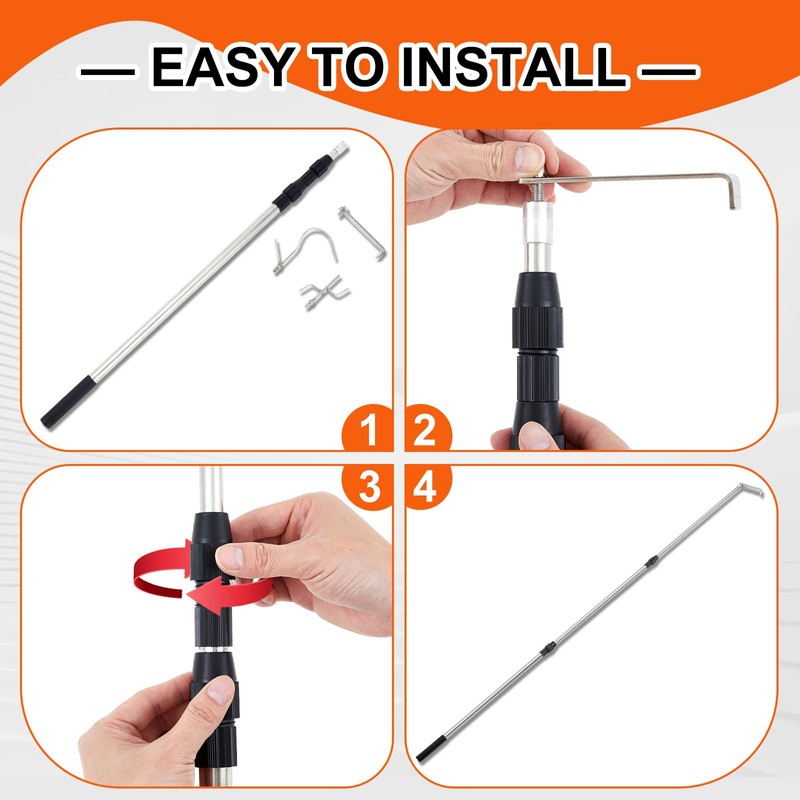 Blulu 2 Sets Truck Cargo Grabber Reach Retriever Tool Bed