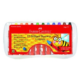 Faber-Castell - Beeswax Crayons in Storage Case - Premium Art Supplies For Kids (12 Count)