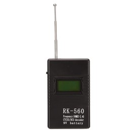 RK 560 Portable Frequency Counter Meter, Mini Radio Frequency Meter One Key Control for DCS and CTCSS Testing Battery Powered