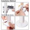 NHALESBG 10pcs Radiator Pipe Covers White, Plastic Pipe Boxing Covers