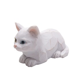 Keystone Laid Back White Cat Animal DE055848