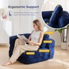 MAXYOYO Folding Sofa Bed, L-Shaped Convertible Sofa Bed with Armrest