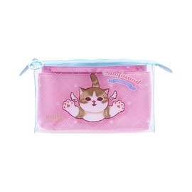 Sunstar Stationery Mofusand Pouch, Clear Pouch, Angel Nyan S2333767
