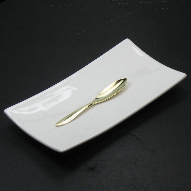 Todai 005799 18-8 Albi Petite Spoons, Gold Plated, (Pack of