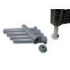 5-Pack Gray Sleeve and Cap Set for Pool Safety Fence