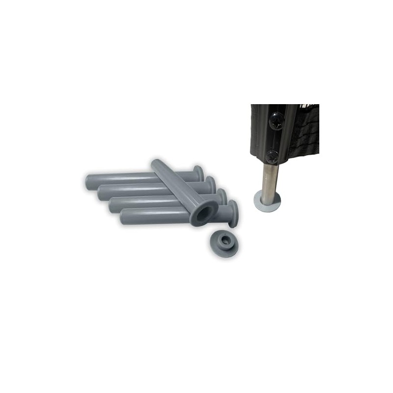 5-Pack Gray Sleeve and Cap Set for Pool Safety Fence