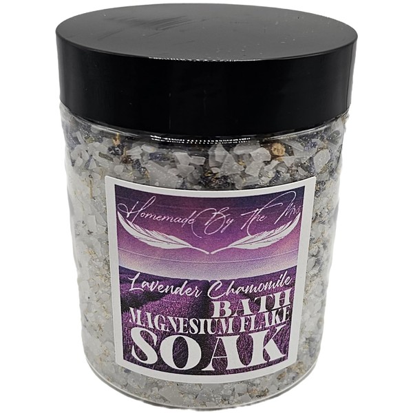 All Natural Herbal Magnesium Flake Bath Soaks/100% Natural and Handmade/Relaxation
