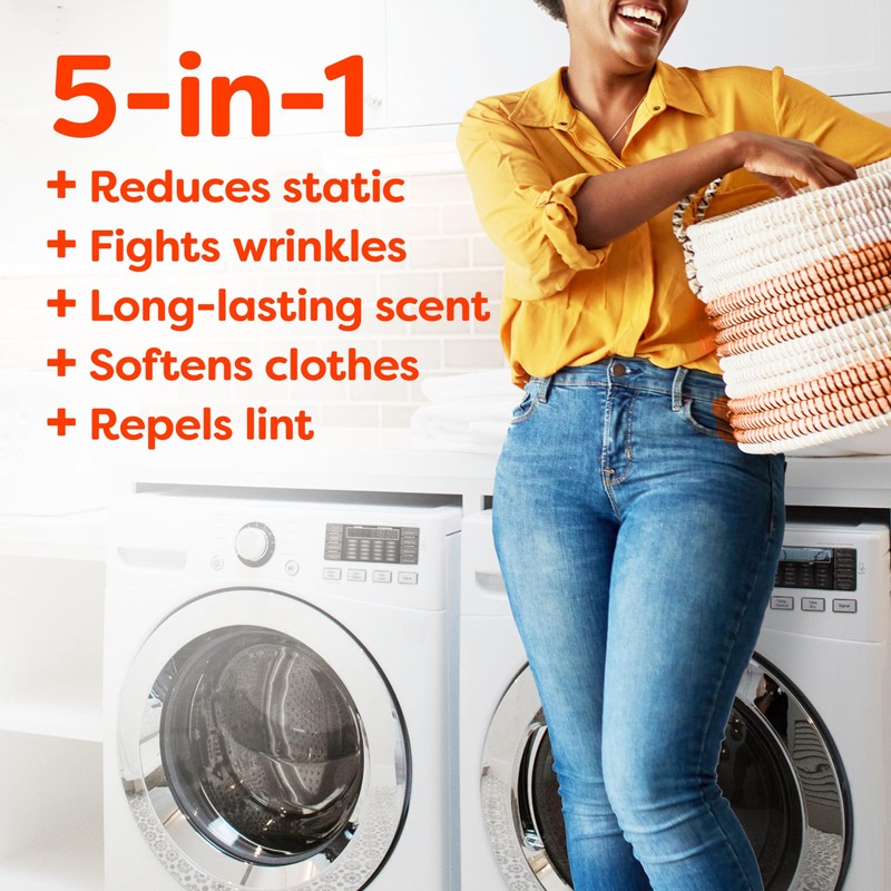 Bounce Mega Dryer Sheets, Fresh Breeze, 130 Count, Mega Fabric