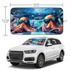 Funny Octopus Car Windshield Sun Shade Foldable Sunshade Front Window