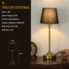 Kakanuo Cordless Table Lamps Rechargeable Set - 2 Pack Brass