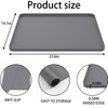 Bedside Commodes Mat, Bedside Toilet Floor Mat with Raised Edge