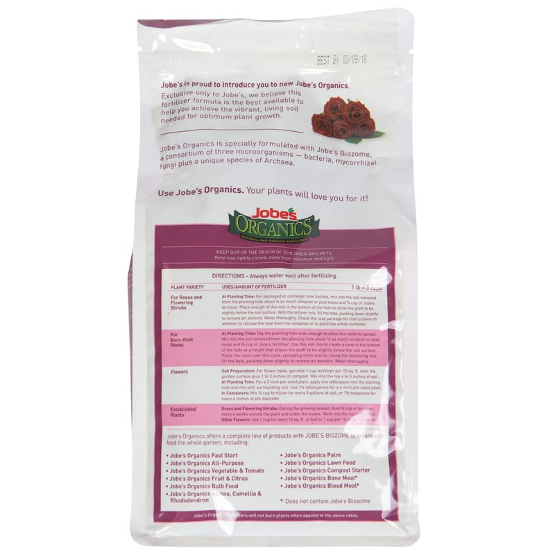 Jobe’s Organics 9423 Easy Gardener Jobes 09423 Organic Rose Granular