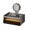 LOORMEI Suction Soap Dish,No Drilling Wall Mounted,MAX Hold 2 KG,Chrome