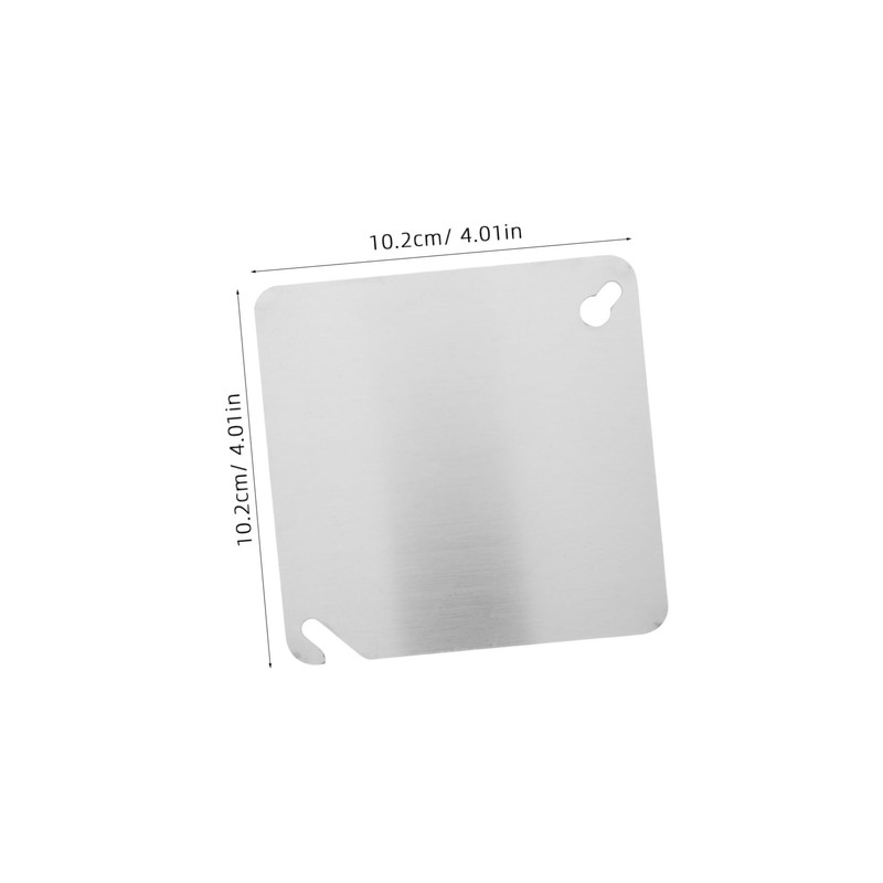TEHAUX Junction Box Covers Metal Electrical Box Cover Plate Square
