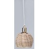 Rulke Rulke010533 Hanging Lamp with Braided Pedding Pipe Screen, Multi
