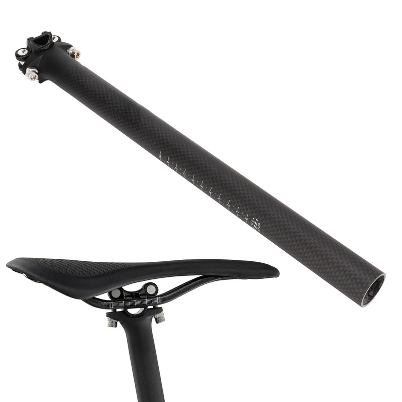 Carbon Bike Seatpost 30.8 X 400mm Ultralight Replacement Bike Seat