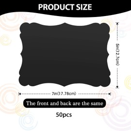 50-Pack 5x7 Inch Premium Blank Cardstock - 250GSM Heavyweight Printable Paper for Invitations, Greeting Cards and Craft Projects