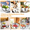 Nicdiet Mixing Bowls with Airtight Lids, Stainless Steel Mixing Bowl