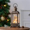 Christmas Snow Globe Lighted Manger Nativity Scene, Musical Water Lantern