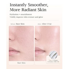 DUBU NUBORN CELL Donkey Milk Collagen Cream | Hydrating Probiotic Face Moisturizer for Dry Skin | Niacinamide and Centella for Luminous Glass Skin | M