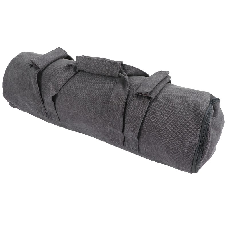 Adjustable Fitness Sandbags Canvas WeightBearing Training Bag for Garden Training(Gray