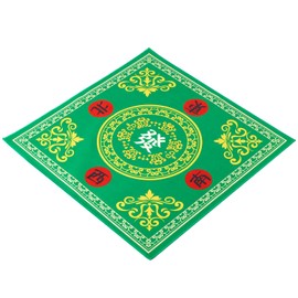 Mahjong Mat Game Table Mat Suitable for Mahjong Tile Game Poker Game Domino Game Game Mat is Made of Rubber Material (Green1, 31.5 inches)