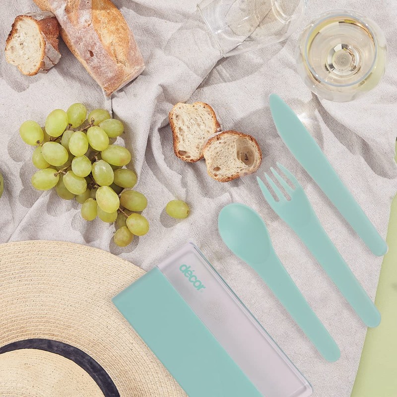 Décor Go Reusable Cutlery Set with Travel Case | Perfect