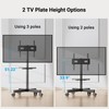 PERLESMITH Mobile TV Stand for 23-60 Inch LCD LED Flat/Curved