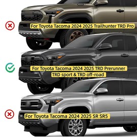 4PCS white LED front grille light, compatible with 2024-2025 Toyota Tacoma TRD off-road sports OEM grille light（white）