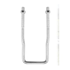 U-Bolt Spare Tire Carrier Holder Bracket 12" for Trailer Side Mount 4 or 5 Lug Zinc Plated Fit for Ski Boat, Fishing Boat or Sailboat Trailer -RVPNR382A