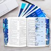 CREECHWA Bible Tabs for Women & Men, Blue Bible Tabs