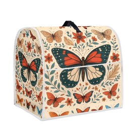 Butterfly Dust Cover Compatible with 4.5-5 Quart Stand Mixer, Cloth Cover with Pockets for Stand Mixer and Extra Accessories