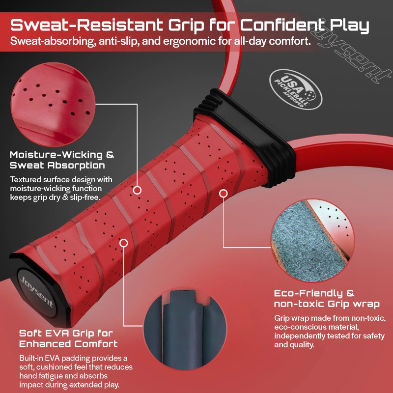 Pro Carbon Fiber Pickleball Paddle 14mm Paddle Durable Racket Custom