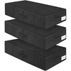 Under Bed Storage Container, 3 Pack Underbed Storage Bags With