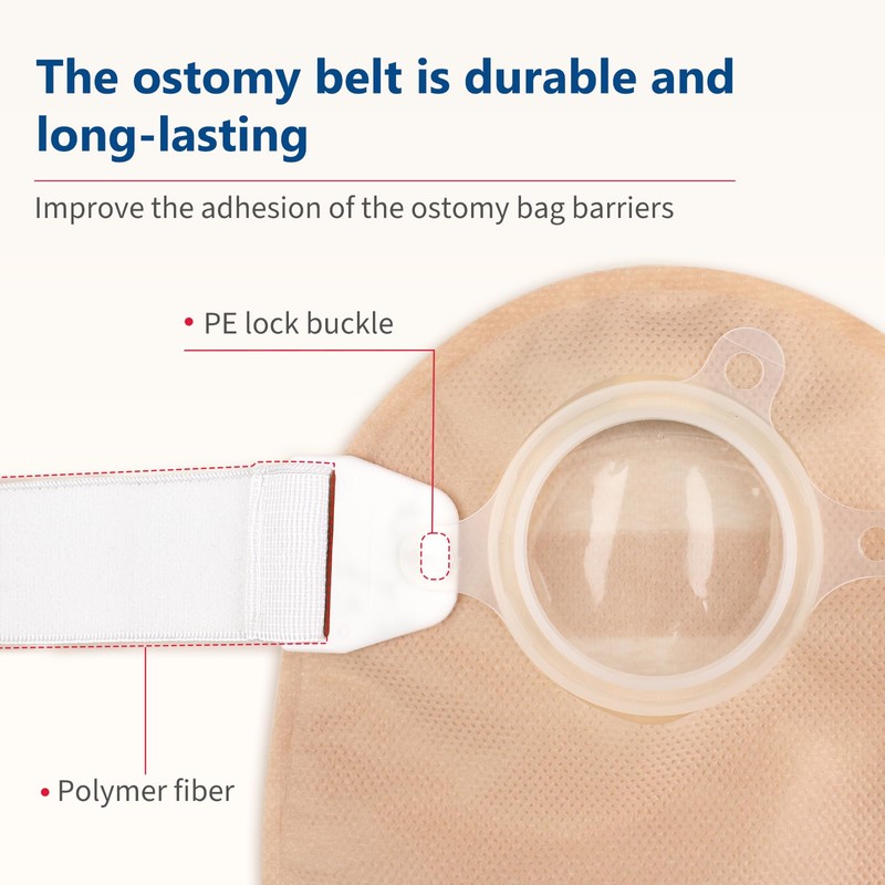 DERAYMI Ostomy Belt, Securely Holds Ostomy Pouch in Place, Washable
